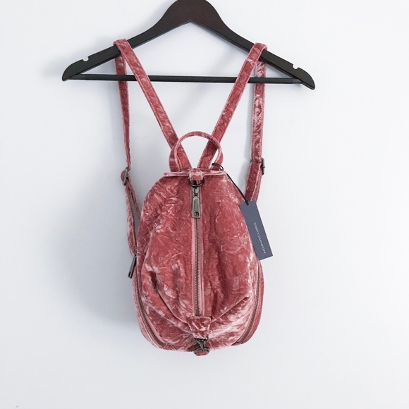 Rebecca Minkoff Handbags - 🆕 Rebecca Minkoff Julian pink velvet backpack